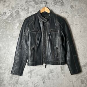 Scully Women's Lambskin Leather Vintage Patina Jacket LG Moto Streetwear‎ Biker